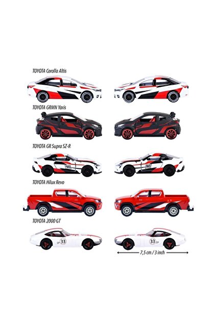 Majorette toyota racing 5,li gift pack supra - Fiyatı, Yorumları