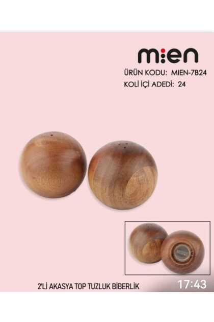 Acacia 2-Piece Salt and Pepper Bowl