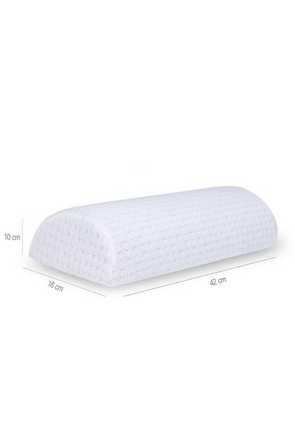 Visco Ortopedik F Model Çok Amaçlı Visco Yastık 42x18/10 Cm, Beyaz