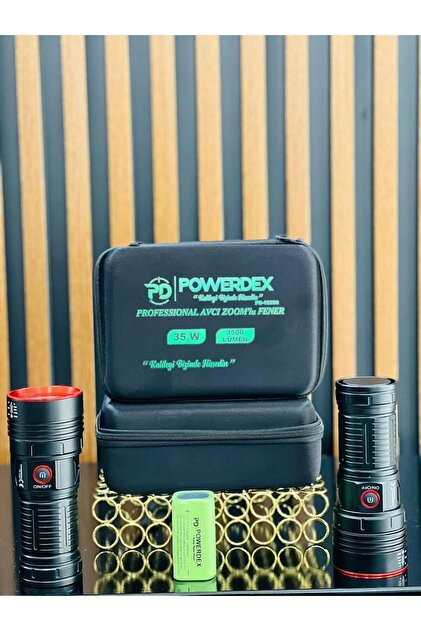 powerdex El Feneri 3500 Lümen 35w Profosyonel Avcı Feneri Zoomlu
