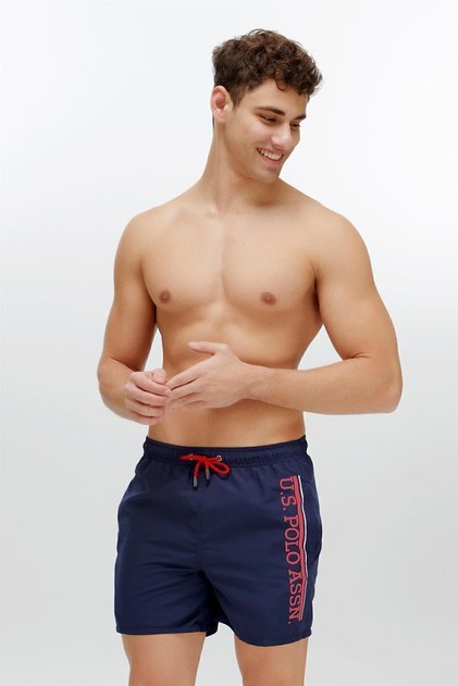 Men's Navy Blue Medium Size Sea Shorts 22000