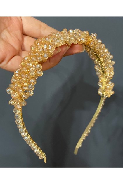 Kristal Taşlı Nişan, Kına, Gelin, Düğün, Abiye Tacı