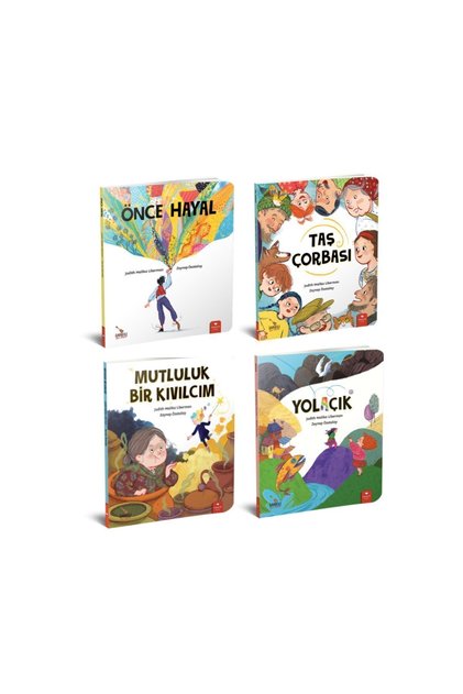 Önce Hayal - Taş Çorbası - Yolaçık - Mutluluk Bir Kıvılcım - 4 Kitap Set