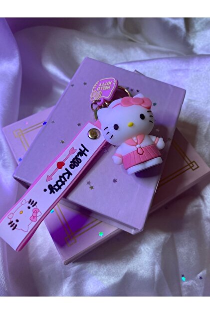 Hello Kitty pempe okul kıyafetli anahtarlık çanta süsü hediyelik 1