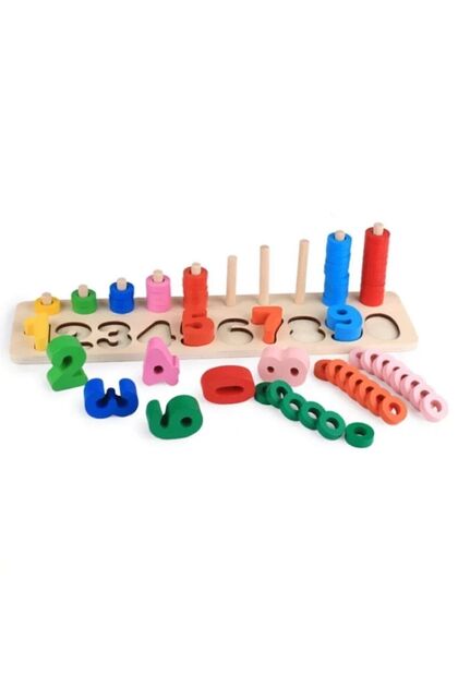 Wooden Montessori Logarithmic Number Set