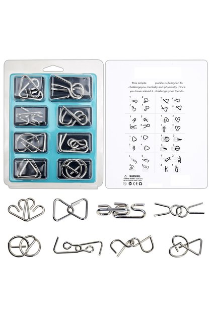Vox Art -8'li 3d Metal Puzzle Zeka Oyunu Eğitici Puzzle (3dmp-3