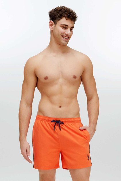 Men's Orange Medium Sea Shorts 22002
