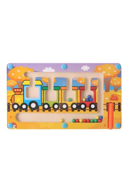 Eğitici oyuncak-Mıknatıs ve Boncuklar (TREN)