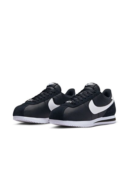 ご*う様 NIKE Cortez Black Leather Sneakers Nike Cortez Unisex Siyah Ayakkabı - Fiyatı, Yorumları