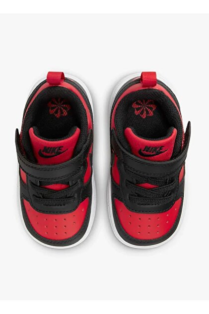 Nike Siyah - Kırmızı Bebek Yürüyüş Ayakkabısı DV5458-600 COURT