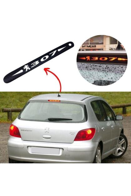 Peugeot 307 Carbon Rear Brake Stop Light Sticker