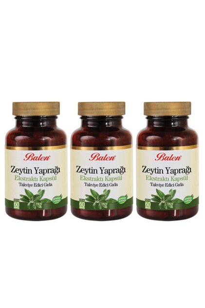 Zeytin Yaprağı Ekstraktı 60 Kapsül 3 Adet