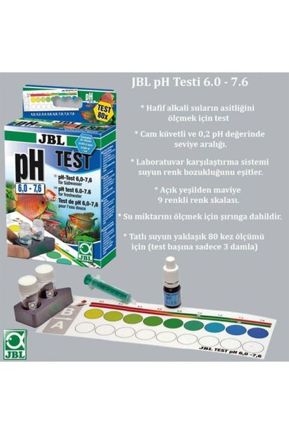 JBL Ph 6.0-7.6 Akvaryum Suyu Test Seti - 2