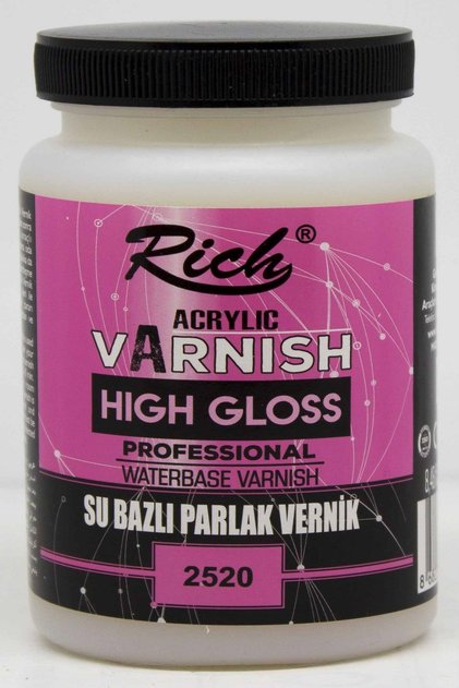 Su Bazlı High Gloss Parlak Vernik 250cc