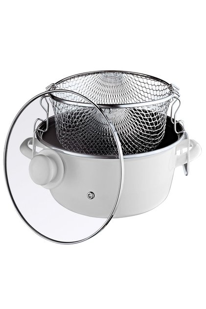 Sultan - Frying Pan with Enamel Handle White 22 Cm