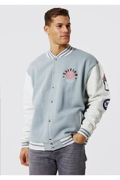 Unisex Oversize Limited Edition N Bomber Kolej Ceket