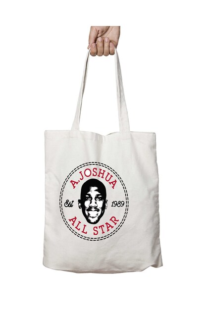 Anthony Joshua Face All Star Two-Sided Washable School Beach Shoulder Tote Bag