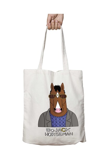 Bojack Horseman Best Selling Design Two Sides Permanent Washable School Beach Shoulder Tote Bag