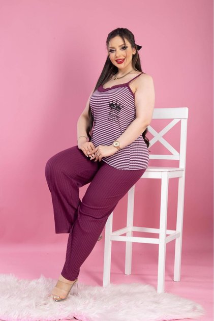 Wide Collar Ribbed Mini Pajama Set - Rope Strap and Pocket Shorts