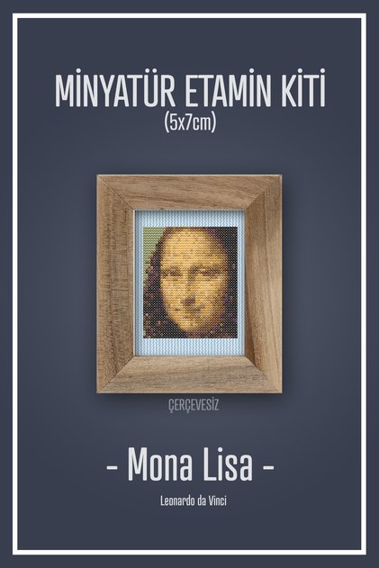طقم إيتامين صغير بدون إطار من Mona Lisa DMC Muline مقاس 10 × 10 سم