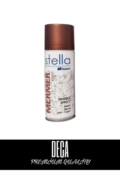 Stella Mermer Efekti Spreyi 200ml Siyah-Beyaz-Altın-Bakır-Gümüş