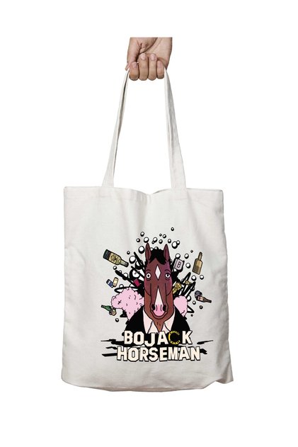 حقيبة كتف مدرسية للشاطئ من Bojack Horseman، متعددة الاستخدامات وقابلة للغسل، ذات وجهين، الأكثر مبيعًا