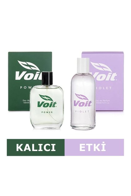 Power & Violet Kadın Erkek 100 Ml Parfüm Seti
