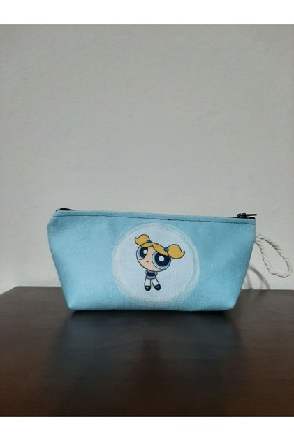 Power Puff Girls - Bubbles Patterned Pen Holder - Makeup Bag