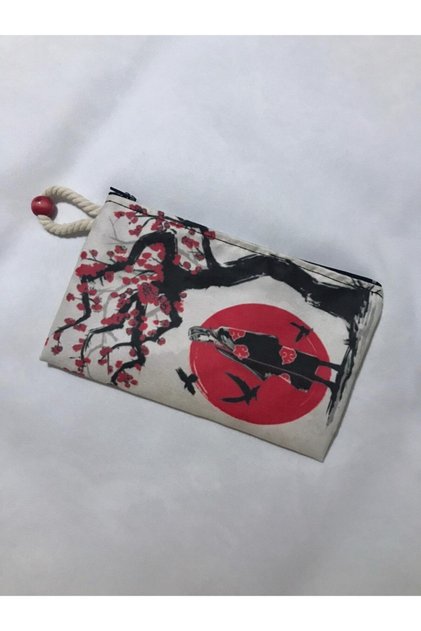 Anime Itachi Uchiha Tree Patterned Design Cloth Pen Holder-wallet