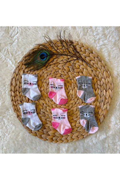3 Pack Newborn Organic Baby Girl and Boy Socks