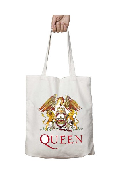 Queen Freddie Mercury 2 Two Sides Permanent Washable School Beach Shoulder Cloth Bag