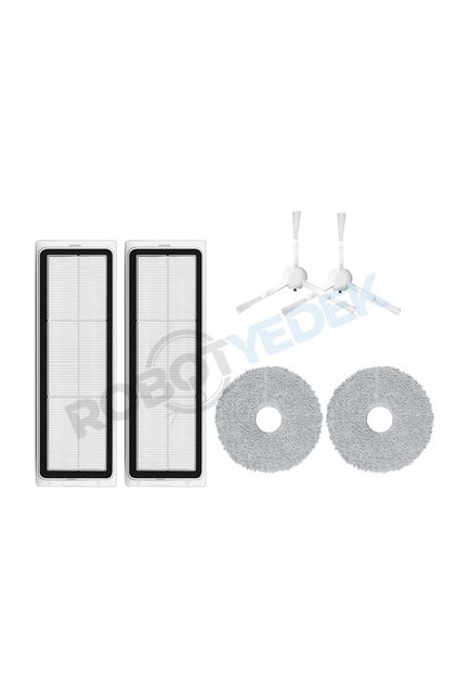 Dreame L10 Ultra, L10S Ultra L10 Prime Uyumlu Yedek Hepa Filtre Yan Fırça Mop-6 Parça