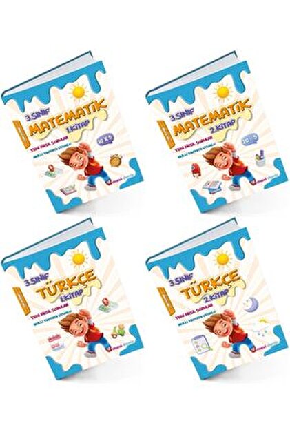 Mavi Deniz Yayınları Mavi Deniz 2024 3. Sınıf Matematik + Türkçe +