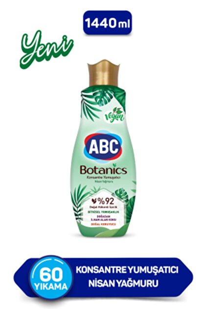ABC Botanics Vegan Nisan Yağmuru Konsantre Yumuşatıcı 1440 ml
