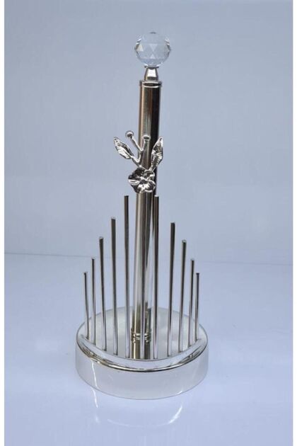 Shm Japanese Rose 33 Cm Metal Silver Paper Towel Holder/napkin holder Mtl-023