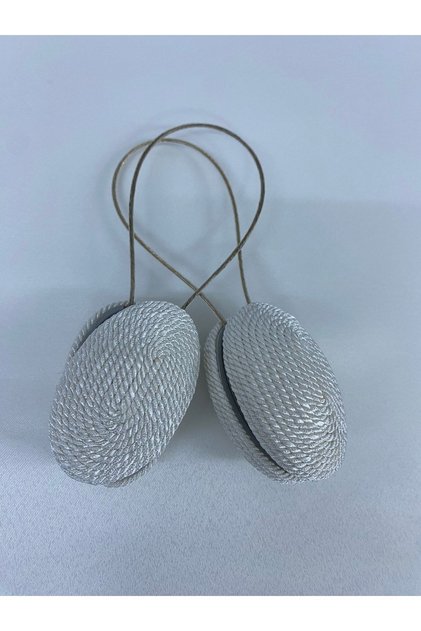 Încuietoare pentru perdea Snur colorat Oval Pachet de 2 Magnet pentru ridicarea perdelei