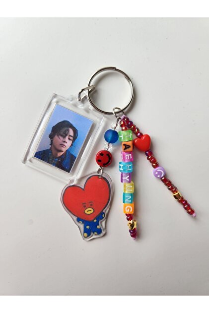 美品　サマンサベカ　バンタン　BT21 TATAチャーム　ブラック　BTS Güneş Kırtasiye Bts taehyung V tata charmlı anahtarlık - Fiyatı