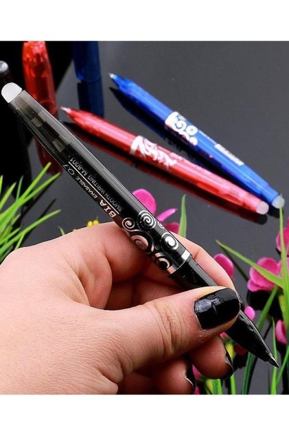 Erasable Ballpoint Pen Iron-on Heat Erasable Fabric Pen 1 Piece Black