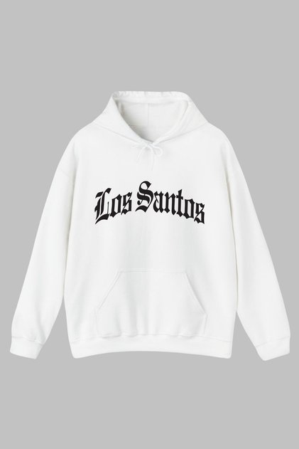 Unisex Hoodie Oversize Pocket Long Sleeve Los Santos Printed Hooded Sweatshirt Oversize Gta
