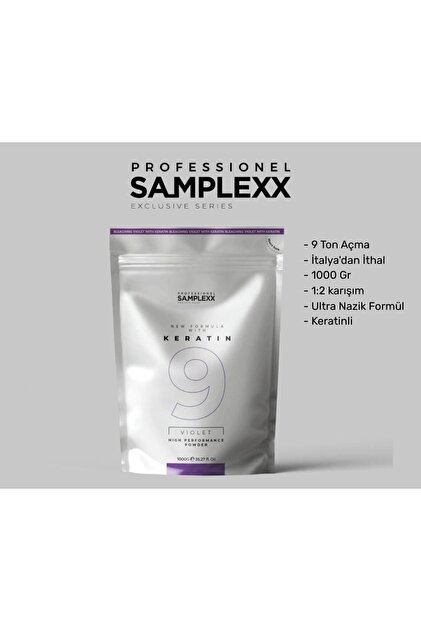 Samplexx Saç Açıcı 9 Ton Violet With Keratin 1000 Gr. - Fiyatı