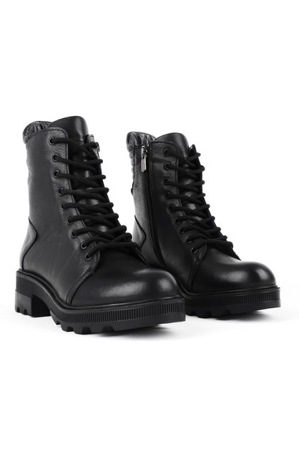 Soldiery 3399 Model Women's Genuine Leather Lace-up Boots