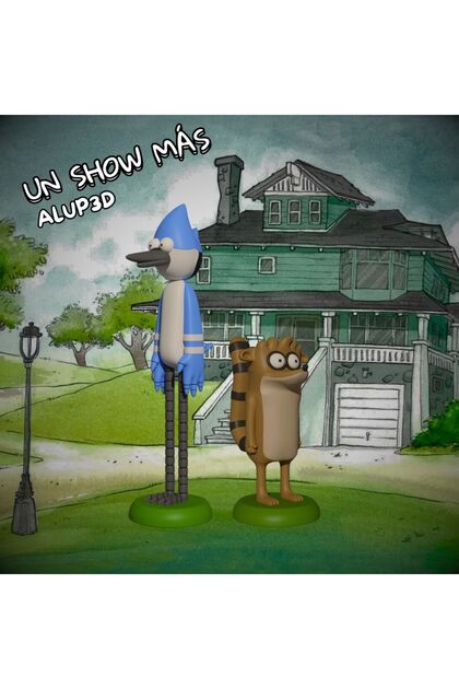 Rigby Ve Mordecai Çizgifilm Karakter Figürü