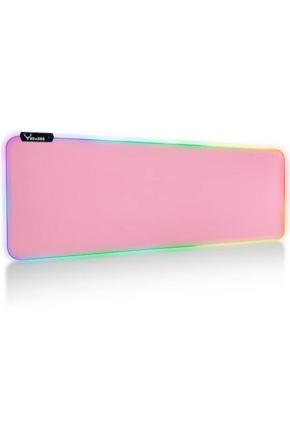 Xrades Pembe RGB Mousepad 80x30 cm 13 Farklı Renk Modu Su Geçirmez