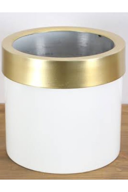 Rüzgar Yapay Çiçekçilik Metal Saksı 40x30 Siyah