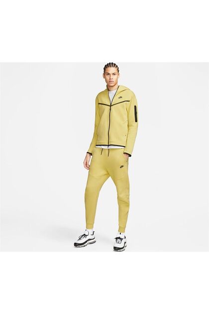 yellow tech fleece tracksuit