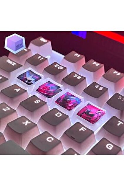 New Keycaps League Of Legends Lol Shaco Tuşları Q-w-e-r Mekanik Klavye ...