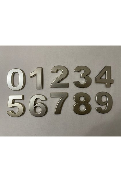 0-9 (All) Numbers Adhesive Apartment Building Villa Door Number Yellow Gold 4 Cmx5Cm No:0-9 Plastic