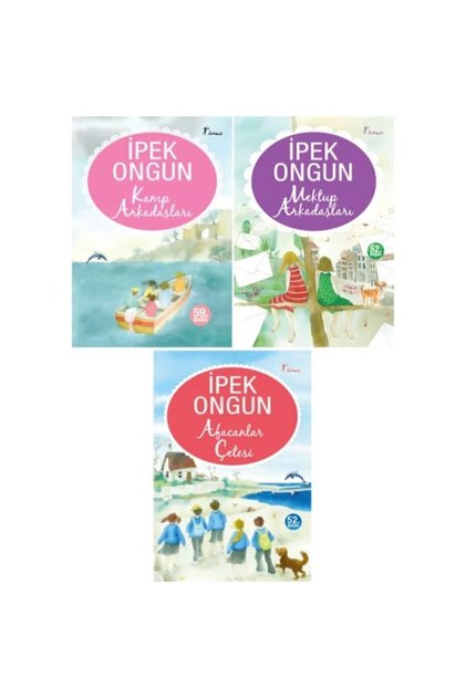 Ipek Ongun 3 Kitap Set / Kamp Arkadaşları - Mektup Arkadaşları - Afacanlar Çetesi