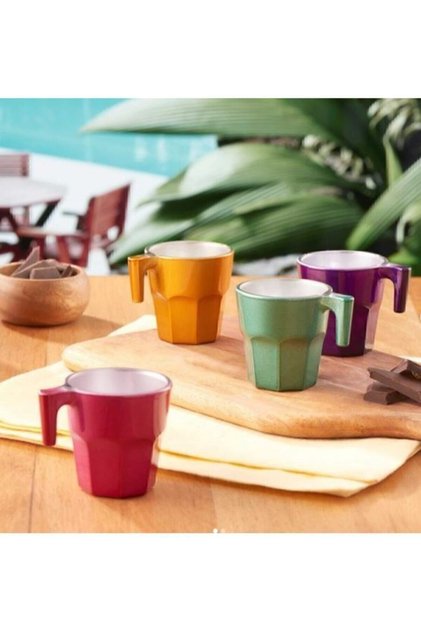 Casablanca Tropic 4-Pack Espresso Coffee Cup