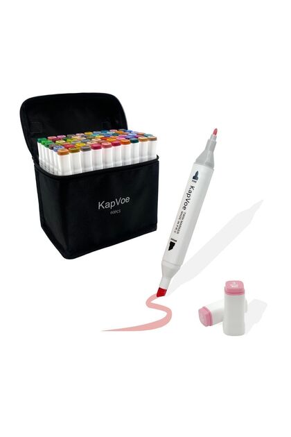 KAPVOE 60'lı Çift Uçlu Touch Marker Art Tasarım Kurecolor Twin